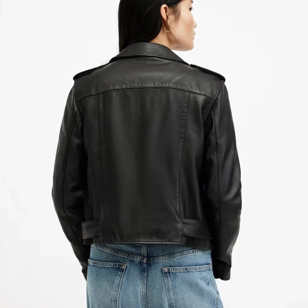 Balfern Leather Biker Jacket - Picture 6 of 7